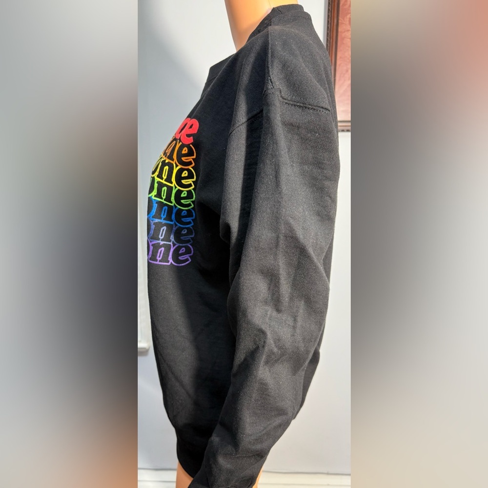 The Rolling Stones, womens black crew neck sweatshirt - Picture 4 of 12
